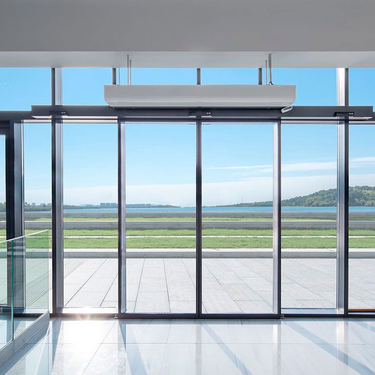 Puerta pvc corredera automatica 2