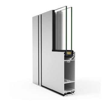 puerta PVC peatonal para locales comerciales y edificios